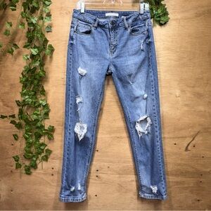 Eunina Frankie Mid Rise Girlfriend Jeans